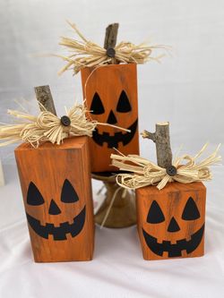 Halloween Pumpkin/farmhouse/ Rustic/ Home Decor 