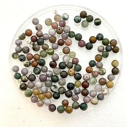 Lot Of 65 Fancy Jasper 6mm Beads 