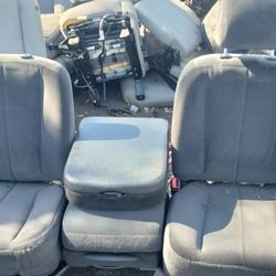 Black Front Truck Seats w/ Middle Console Seat
