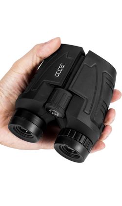 occer 12x25 Compact Binoculars with Clear Low Light Vision, Large Eyepiece Waterproof Binocular for Adults Kids,High Power Easy Focus Binoculars for B