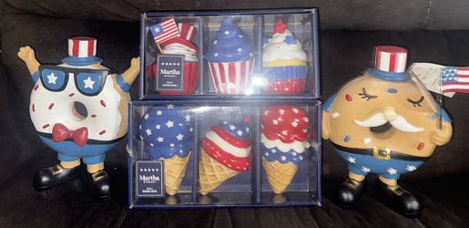 Cup cakes and ice ream  patriotic. 04 Th July Decoration🇺🇸 ✨🎉