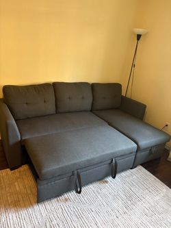 Sofa with bed and storage