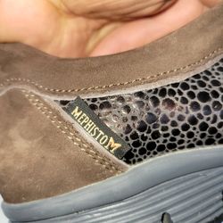 Mephisto Women's Genuine Leather Sneakers Run-Off Air Jet System US Size 10
