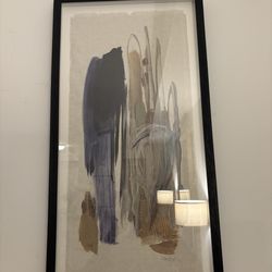 Pair of Eveline Brodski “Petals of Silence” abstract paintings