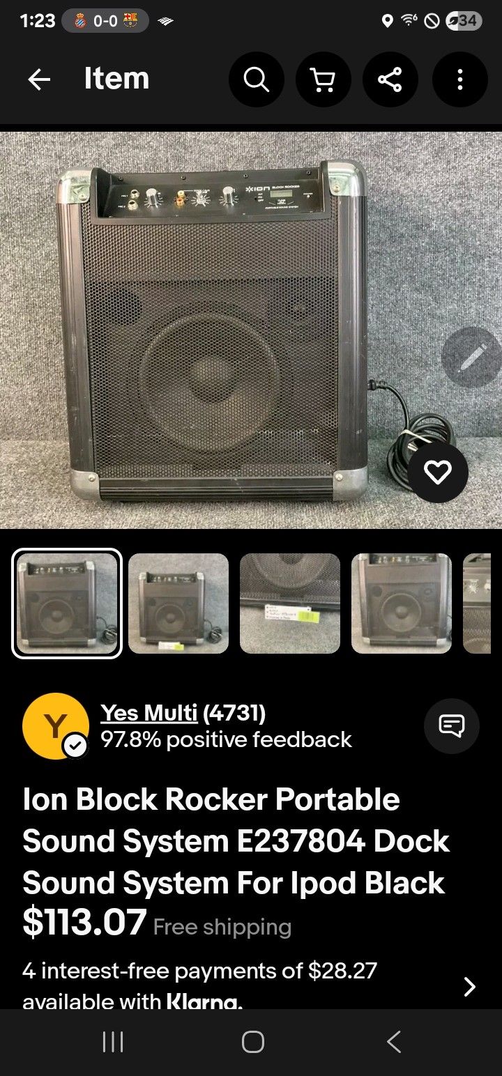 ION BLOCK ROCKER SPEAKER BLUETOOTH 