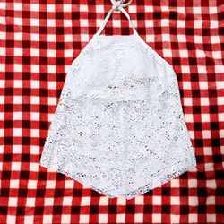 Crochet halter top with built in padded bra Mossimo Supply Co.