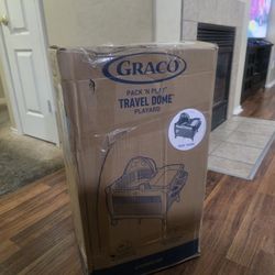 Graco Pack 'n Play Travel Dome Playard | Includes Travel Bassinet 