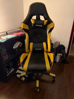 Ohaho gaming chair- yellow and black