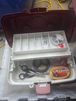 Tackle box comes with everything seen