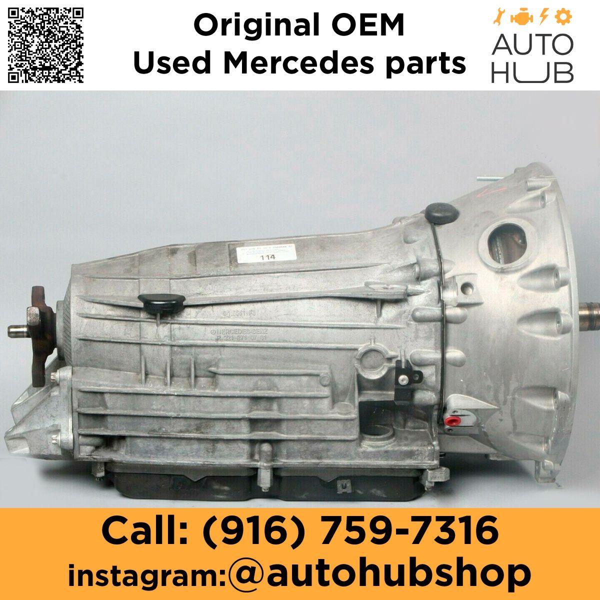 Automatic Transmission 722.950 OEM 10-13 Mercedes W221 S400 Hybrid 722.9 7G-Tronic