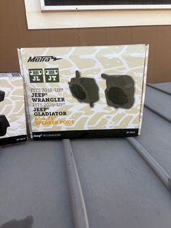 Jeep wrangler speaker pods