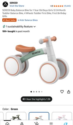 BRAND NEW Baby balance bike