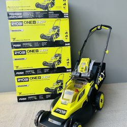 Brand new Ryobi ONE+ HP 18V Brushless 16 in. Cordless Battery Walk Behind Push Lawn Mower with (2) 4.0 Ah Batteries and (1) Charger