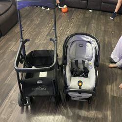 Baby Car Seat And Frame Stroller