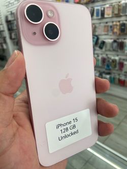 Pink iPhone 15 unlocked. Cash or $50 down w approval