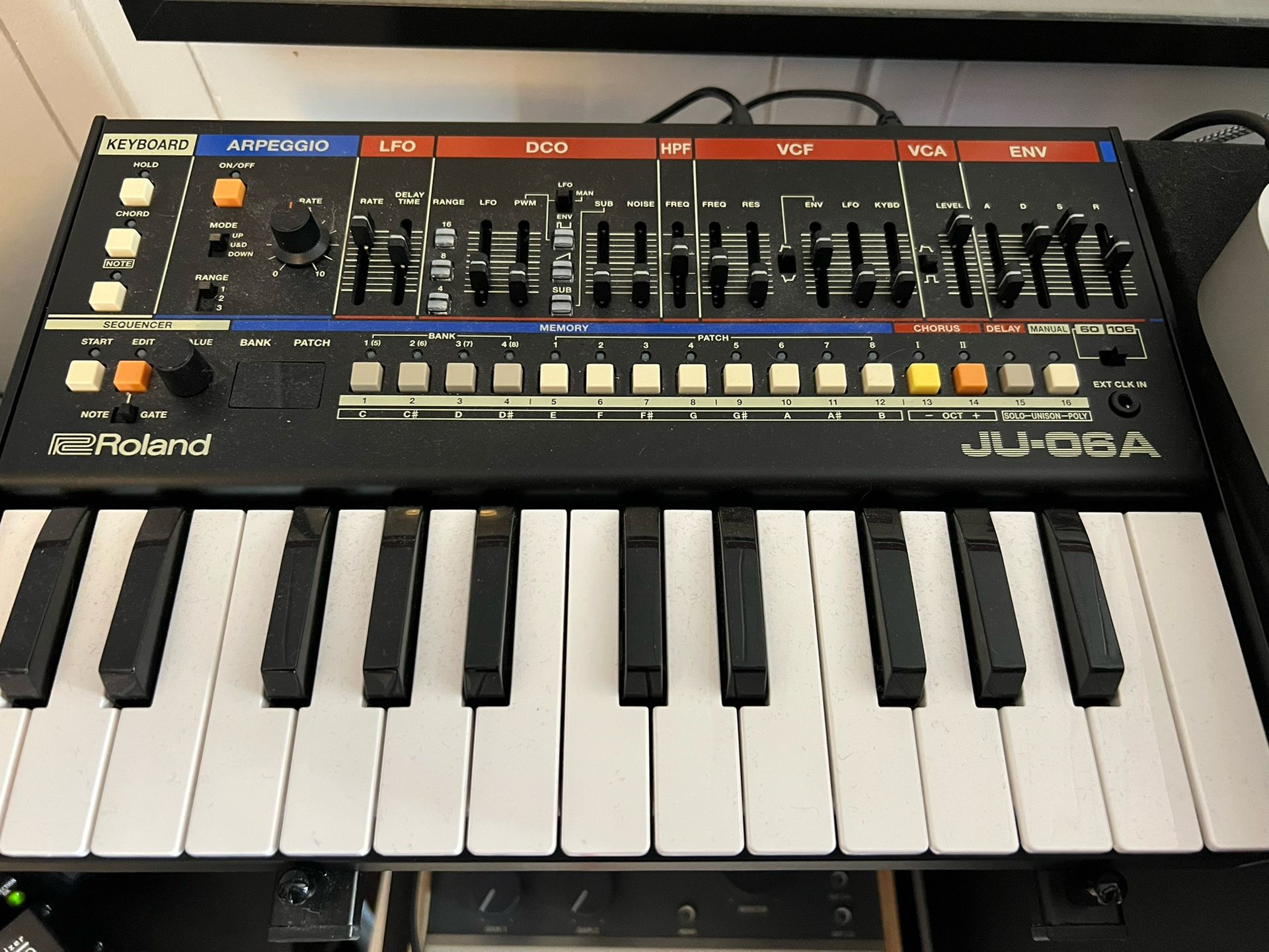 Roland JU-06a With K-25m Keyboard