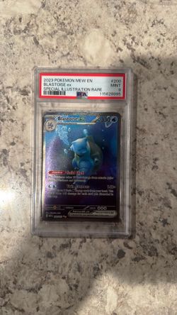 Pokemon Blastoise 151 PSA 9