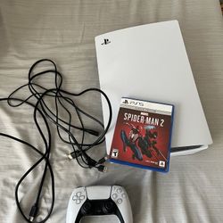PS5 with Spider-Man 2 + OG Box