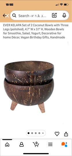 New coconut bowls