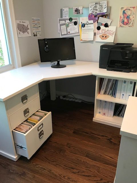 Beautiful Wooden Executive Corner Desk