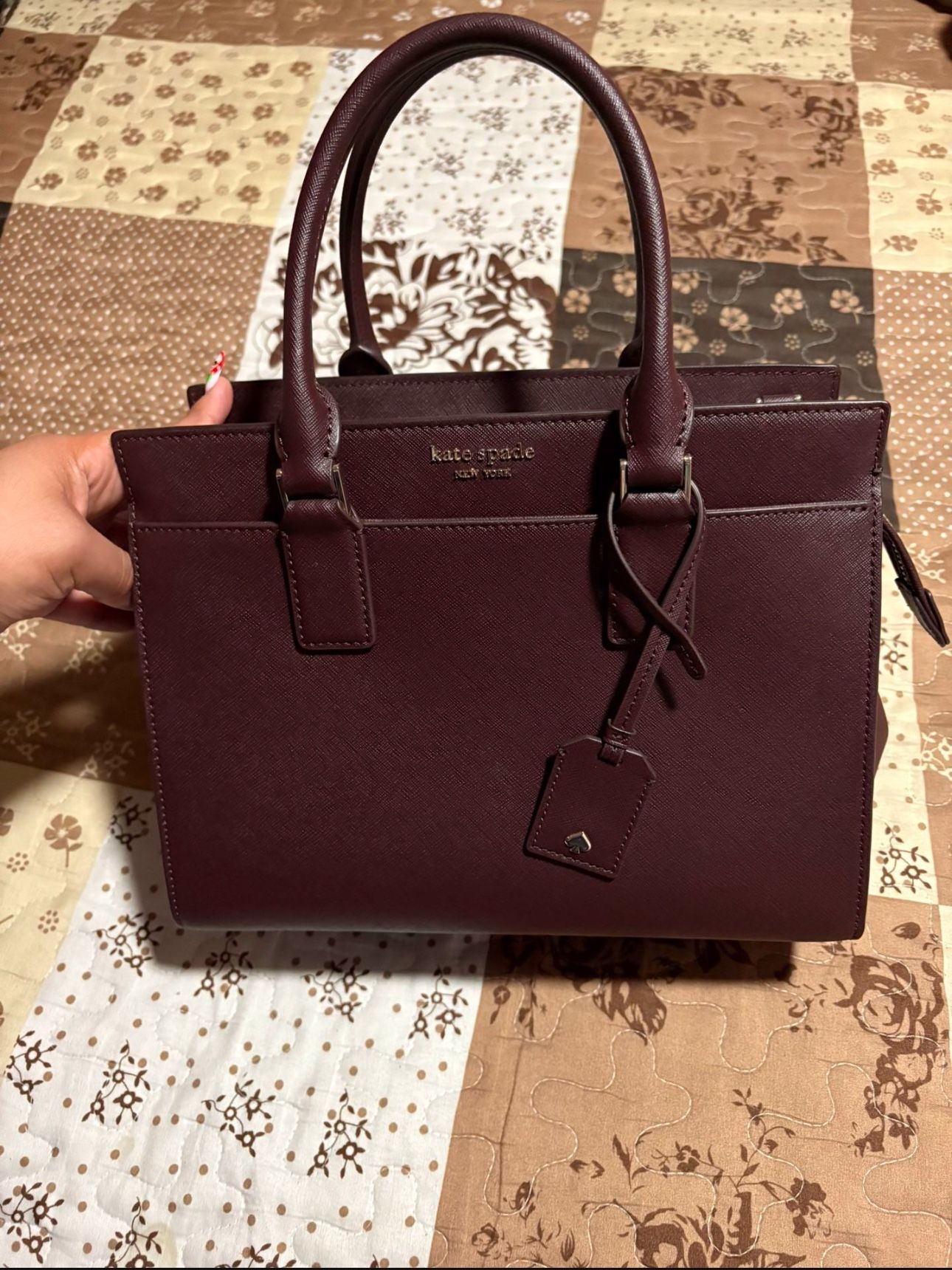 Kate Spade New York Cameron Medium Satchel Purse Brown