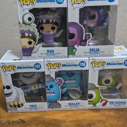 Funko Pop! Disney Pixar – Monsters, Inc. Lot (6 Figures
