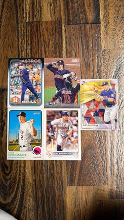 Alex Bregman Houston Astros Baseball Card Lot – 5 Cards