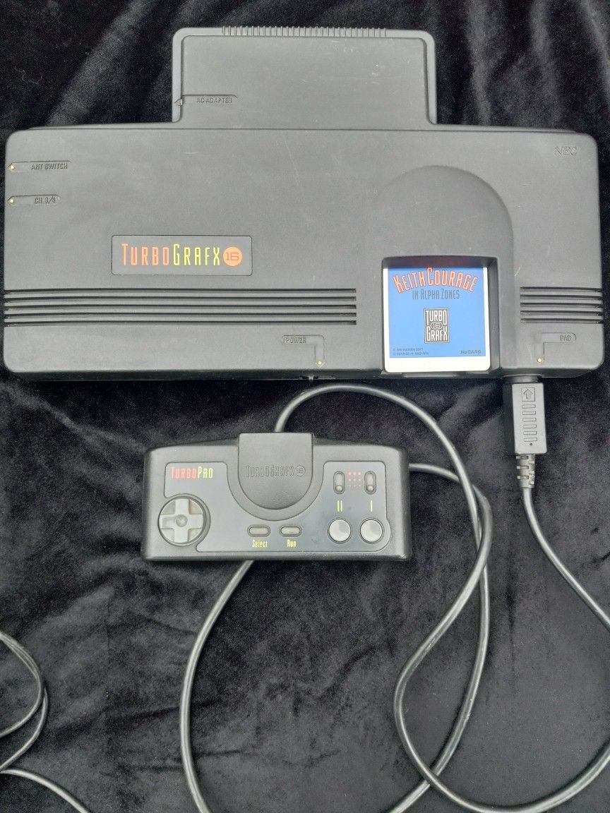 NEC Turbo Grafx 16 PC Engine Video Game Console w/ Game Complete