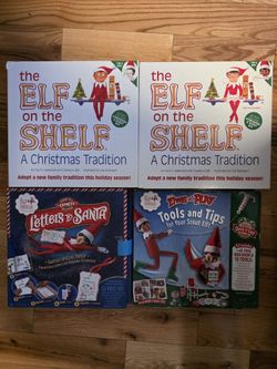 Elf on the Shelf Christmas Bundle of 4 — Used, As-Is