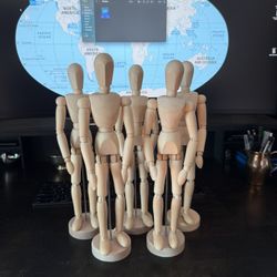 Wooden Mannequin Figures 12"