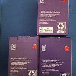 McDonald’s BTS Tiny Tan Purple Throwback Edition Boxes 