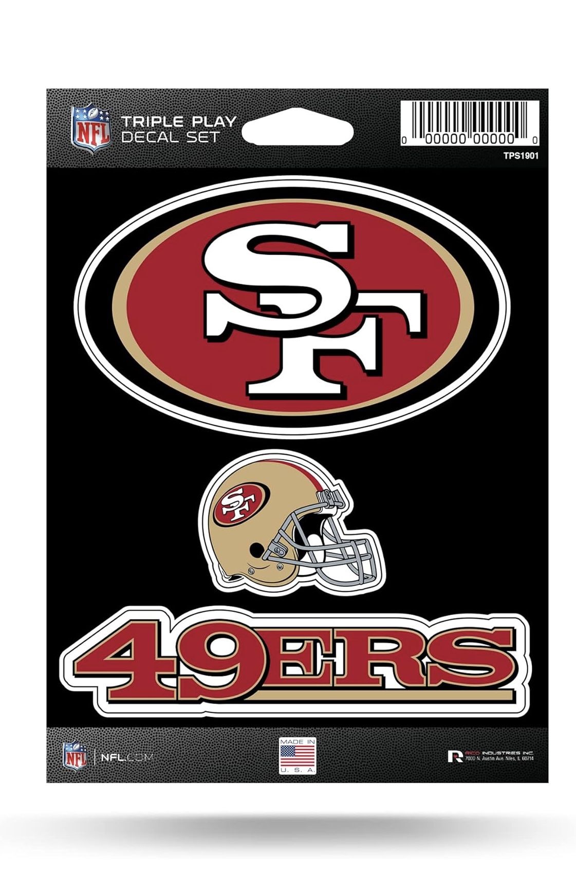2 - San Francisco 49ers Car Decal Sticker