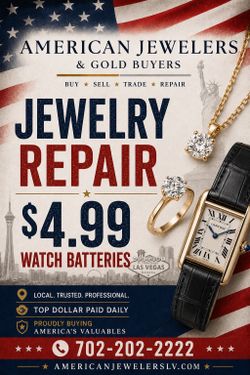 $4.99 WATCH BATTERIES / JEWELRY REPAIR