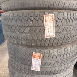 275/60/20 two tires used in good condition