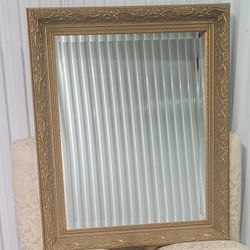 Large Traditional Gold Mirror