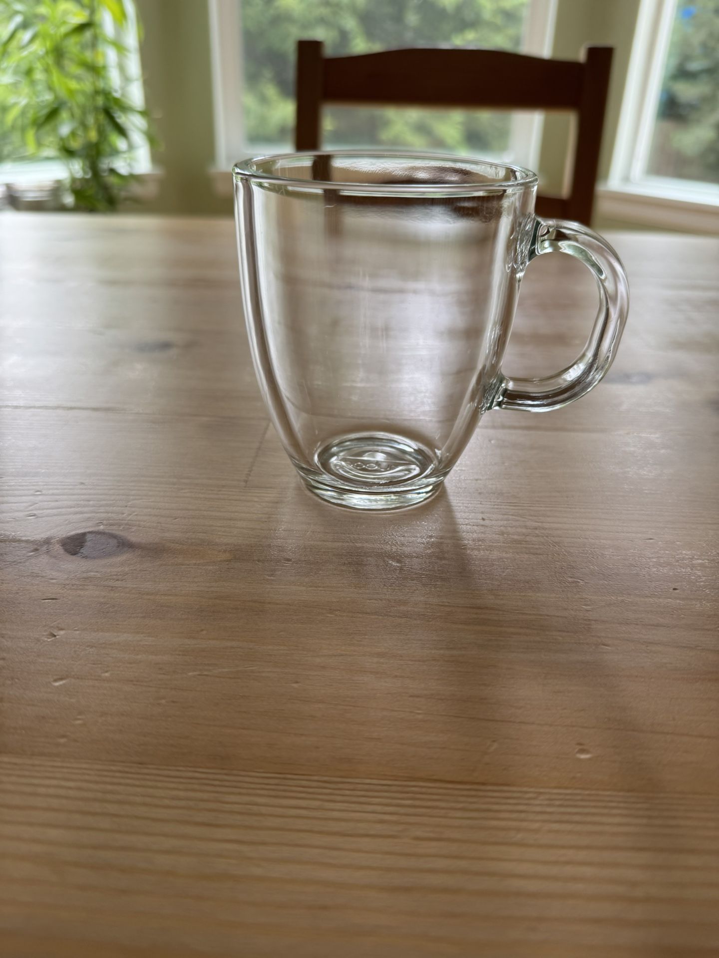 Set Of Six Clear Bodum coffee mugs