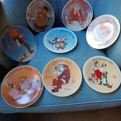 Norman Rockwell Christmas Plates 