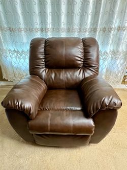 Manual Leather Recliner chair