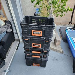 Ridgid Packout Toolbox Set,  good condition,  normal wear