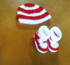 Handmade crochet baby girl