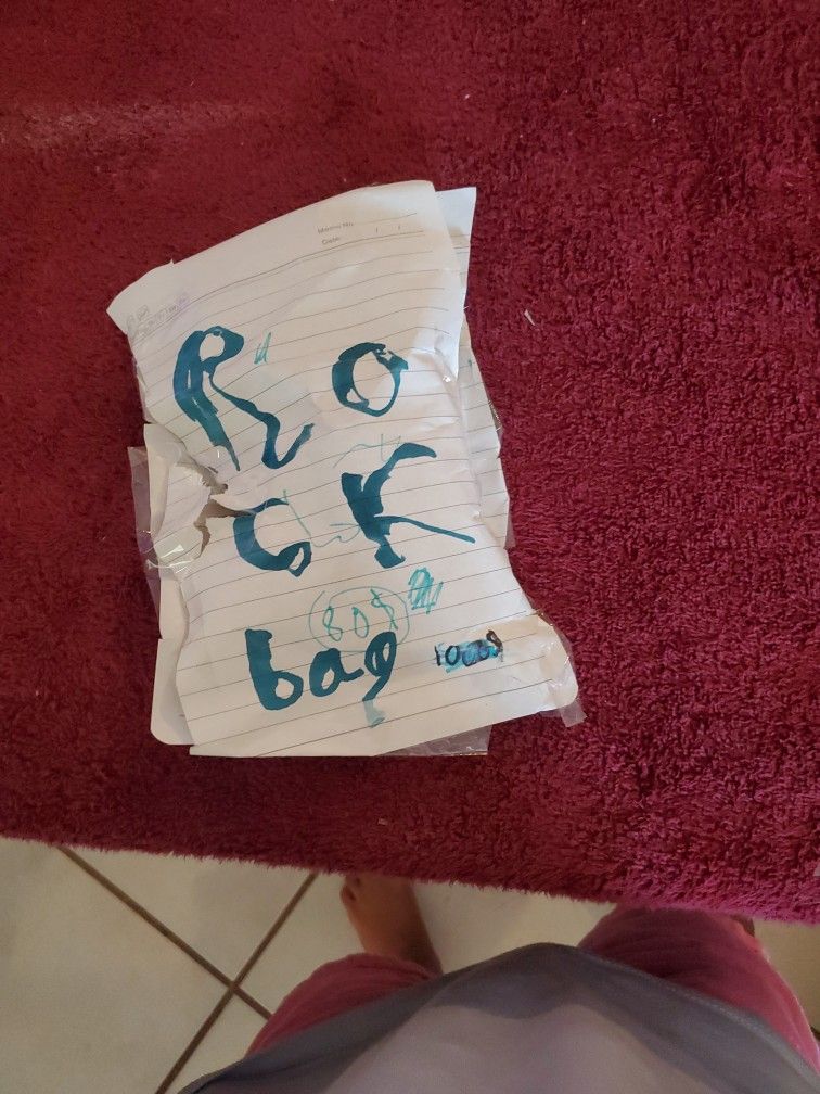 Rock Bag (ITS ROCKS FROM OUTSIDE)