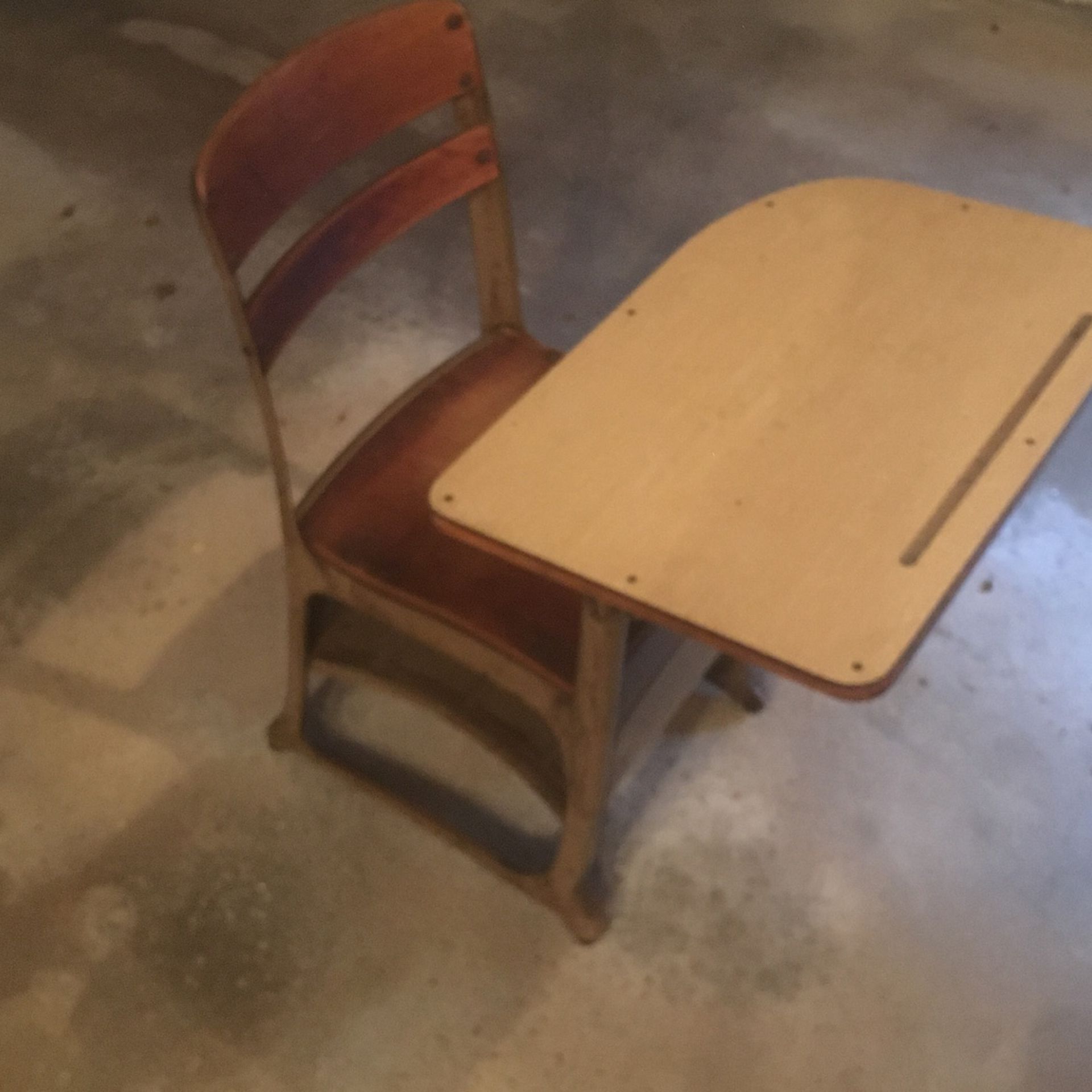 Antique Student Desk Chair