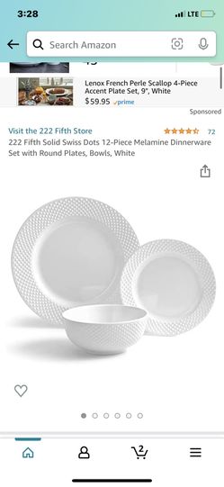 White Dishes Brand New 