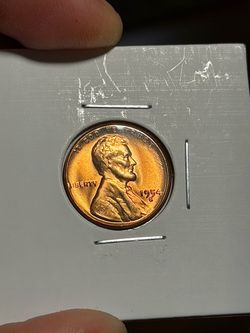 Rare 🥳!! 1954-S Lincoln Wheat Penny – Brilliant Red Uncirculated Coin !