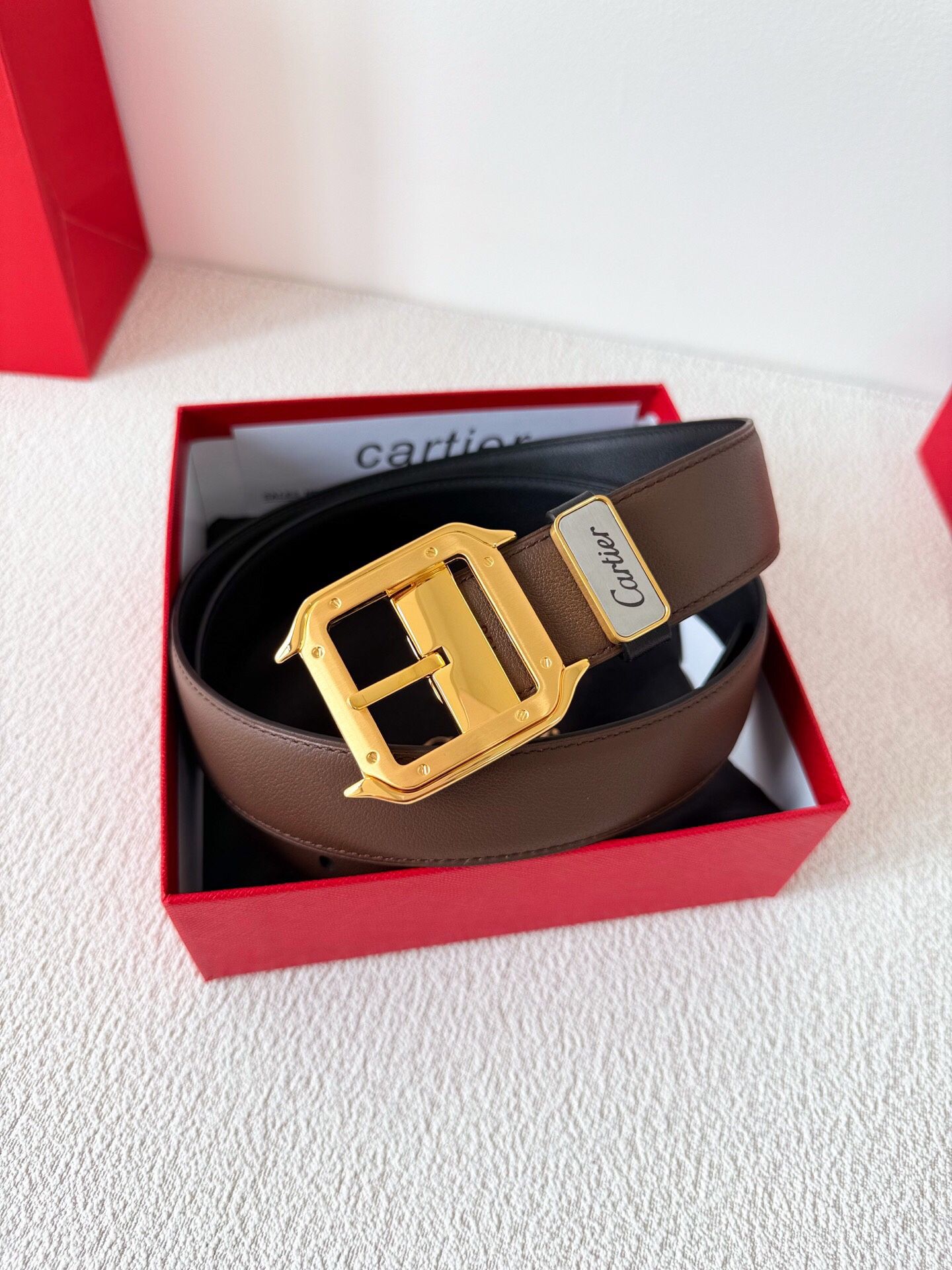Cartier Men’s Belt With Box 2025 New