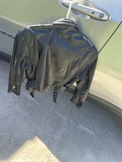 Vintage women’s leather biker jacket