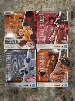 Sh Figuarts luffy, Goku and Frieza