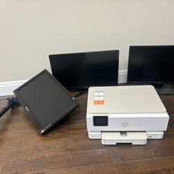 3 Monitors + HP Printer – Office Clean Out