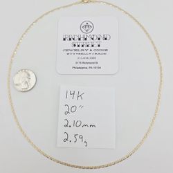 14k gold tri color micro Valentino link chain