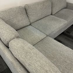 Grey Fabric Sectional